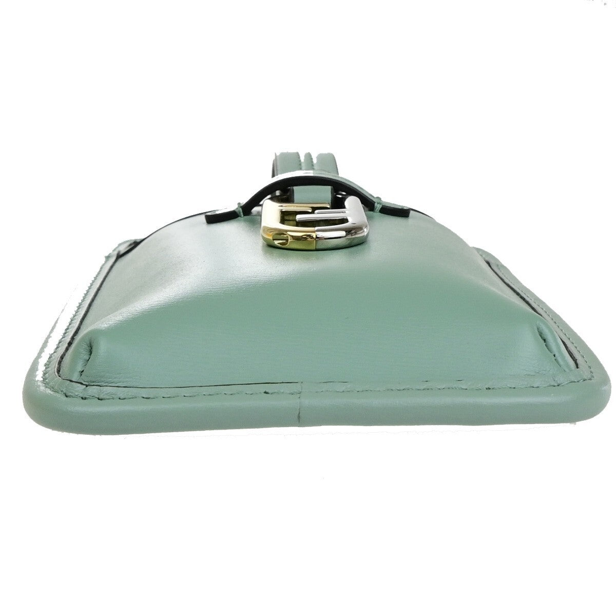 Fendi Smartphone Case Leather Green Leather Bag (Pre-Owned)