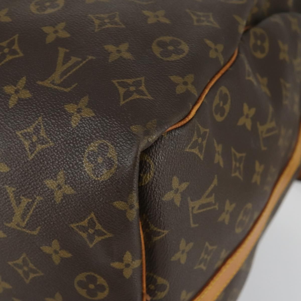 Louis Vuitton Keepall Bandouliere Bag Monogram Canvas Brown Canvas Travel Bag Bag (Pre-Owned)