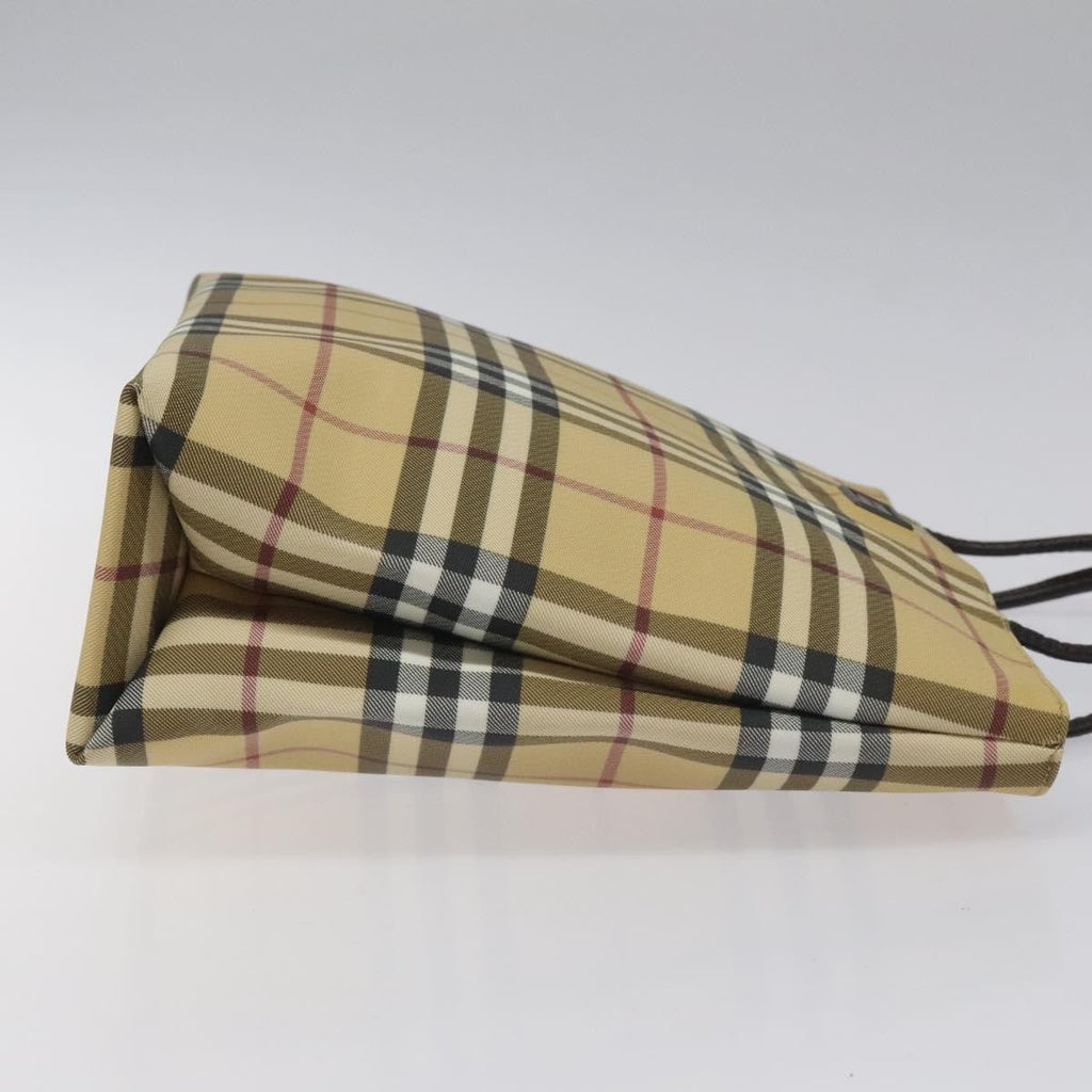 Burberry Nova Check Handbag Nova Check Canvas Beige Canvas Handbag (Pre-Owned)