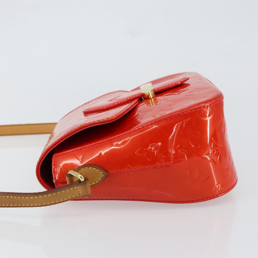 Louis Vuitton Bellflower Handbag Monogram Vernis Red Patent_Leather Shoulder Bag Bag (Pre-Owned)
