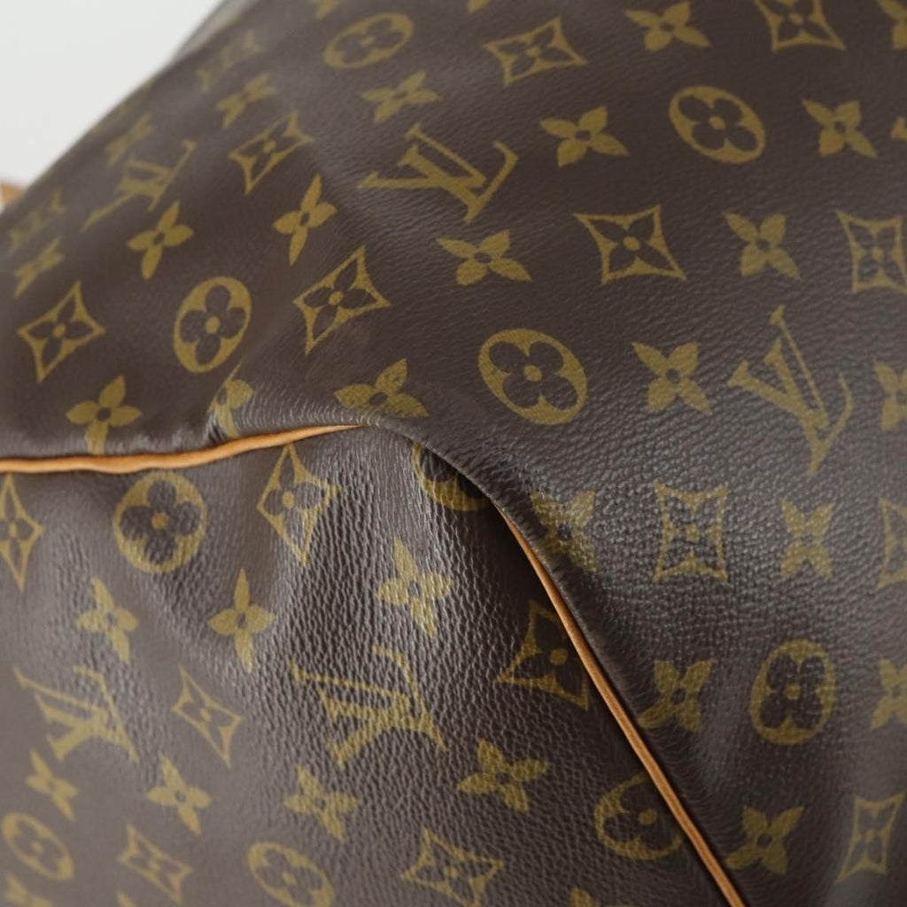 Louis Vuitton Keepall Bag Monogram Canvas Brown Canvas Travel Bag Bag (Pre-Owned)