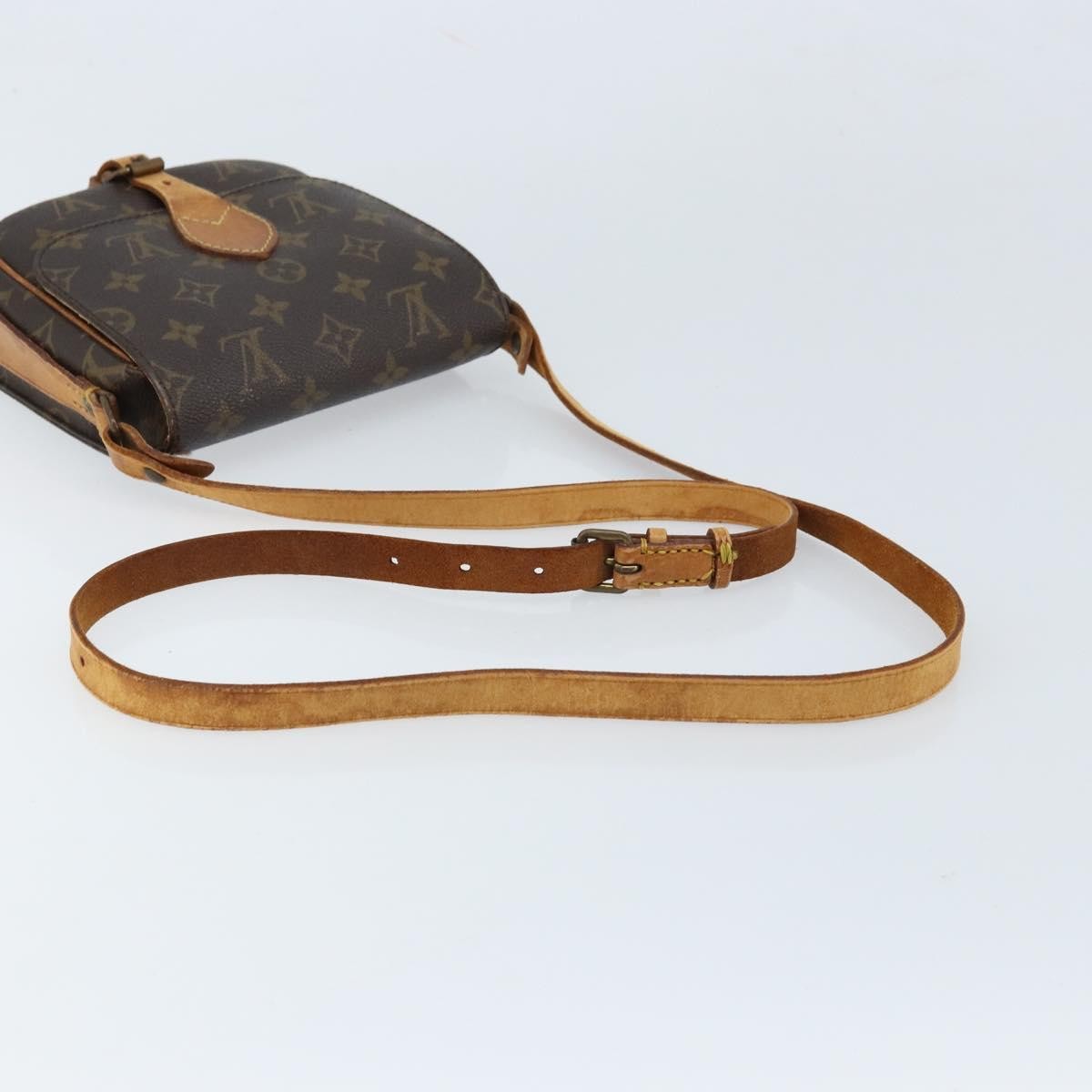 Louis Vuitton Cartouchiere Handbag Monogram Canvas Brown Canvas Shoulder Bag Bag (Pre-Owned)