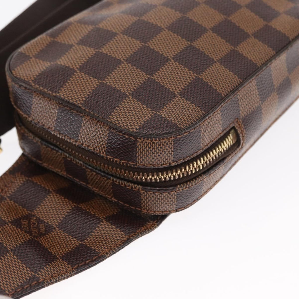 Louis Vuitton Geronimos Waist Bag Damier Brown Canvas Clutche & Pouche Bag (Pre-Owned)