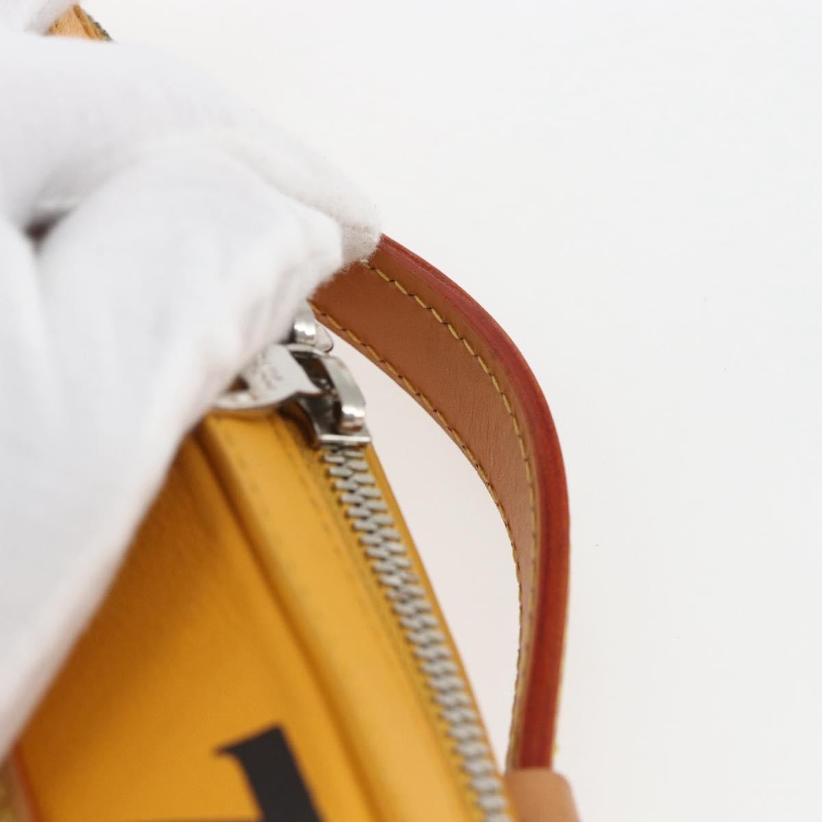 Louis Vuitton Handle Soft Trunk Bag Monogram Taurillon Leather Yellow Leather Clutche & Pouche Bag (Pre-Owned)