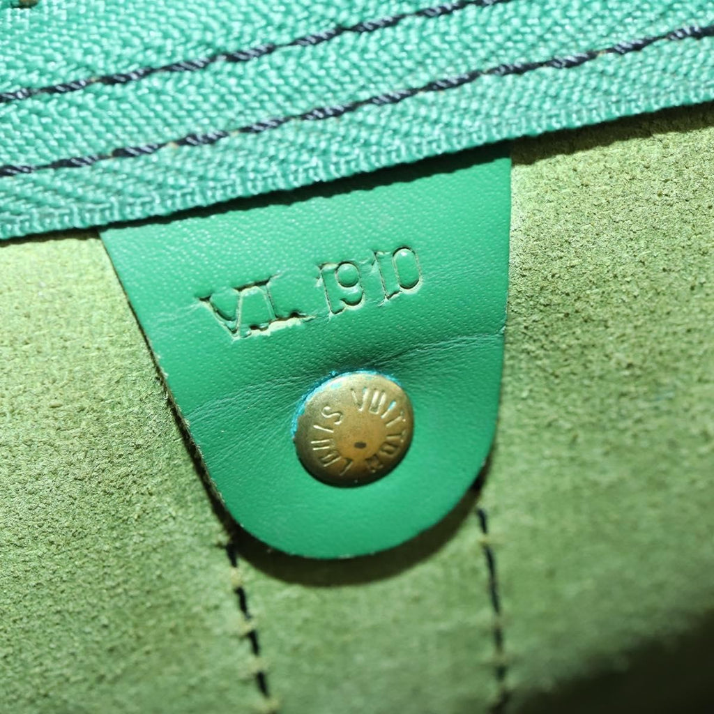 Louis Vuitton Keepall Bag Epi Leather Green Leather Travel Bag Bag (Pre-Owned)