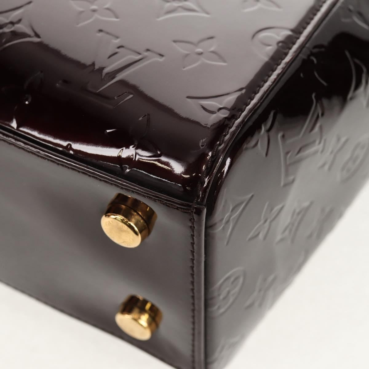 Louis Vuitton Brea Handbag Monogram Vernis Burgundy Patent_Leather Handbag (Pre-Owned)