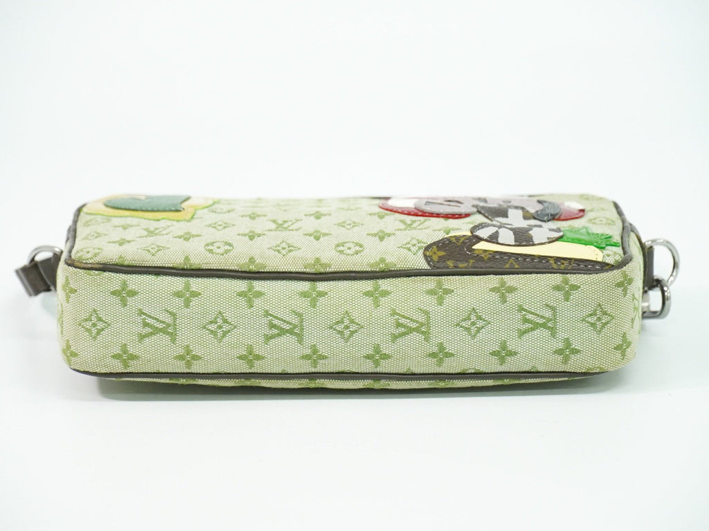 Louis Vuitton Conte De Fees Pochette Monogram Patchwork Khaki Canvas Shoulder Bag Bag (Pre-Owned)