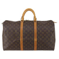 Louis Vuitton Keepall Bag Monogram Canvas Brown Canvas Travel Bag Bag (Pre-Owned)