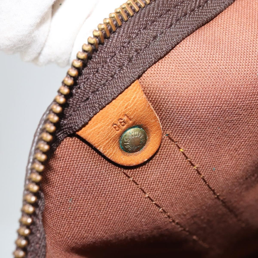 Louis Vuitton Keepall Bag Monogram Canvas Brown Canvas Travel Bag Bag (Pre-Owned)
