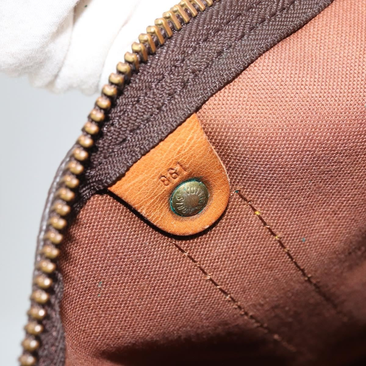 Louis Vuitton Keepall Bag Monogram Canvas Brown Canvas Travel Bag Bag (Pre-Owned)