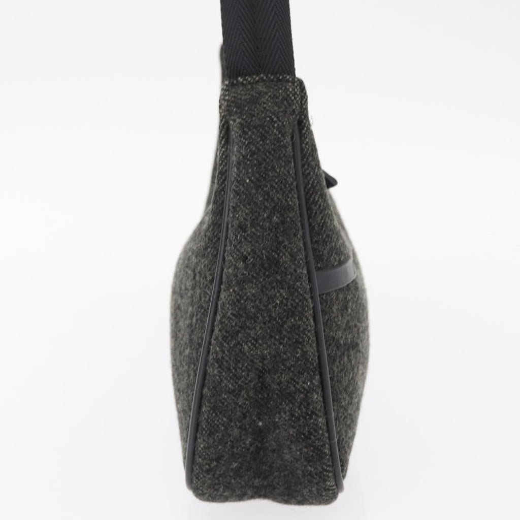 Prada Re-Edition 2000 Hobo Wool Gray Wool Handbag (Pre-Owned)