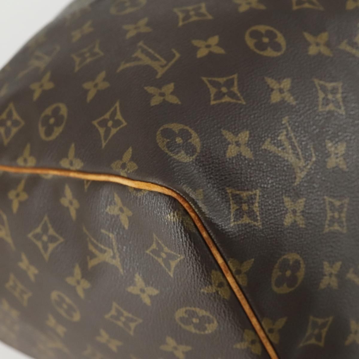 Louis Vuitton Keepall Bag Monogram Canvas Brown Canvas Travel Bag Bag (Pre-Owned)