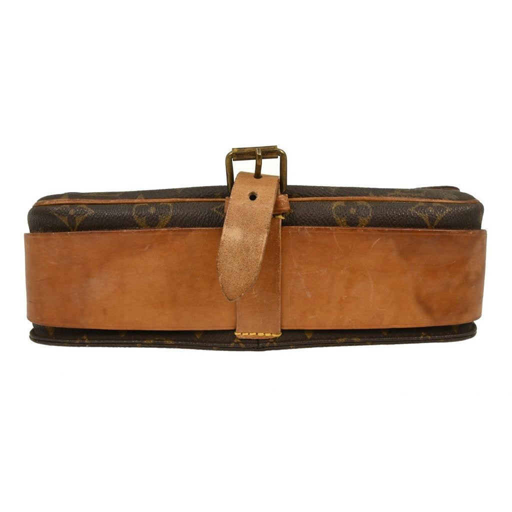 Louis Vuitton Cartouchiere Handbag Monogram Canvas Brown Canvas Shoulder Bag Bag (Pre-Owned)