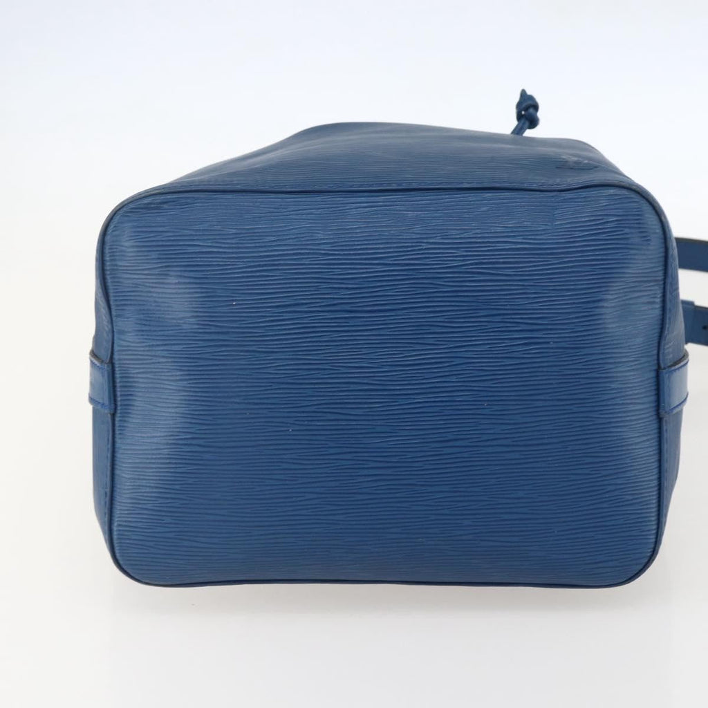 Louis Vuitton Petit Noe Handbag Epi Leather Blue Leather Shoulder Bag Bag (Pre-Owned)