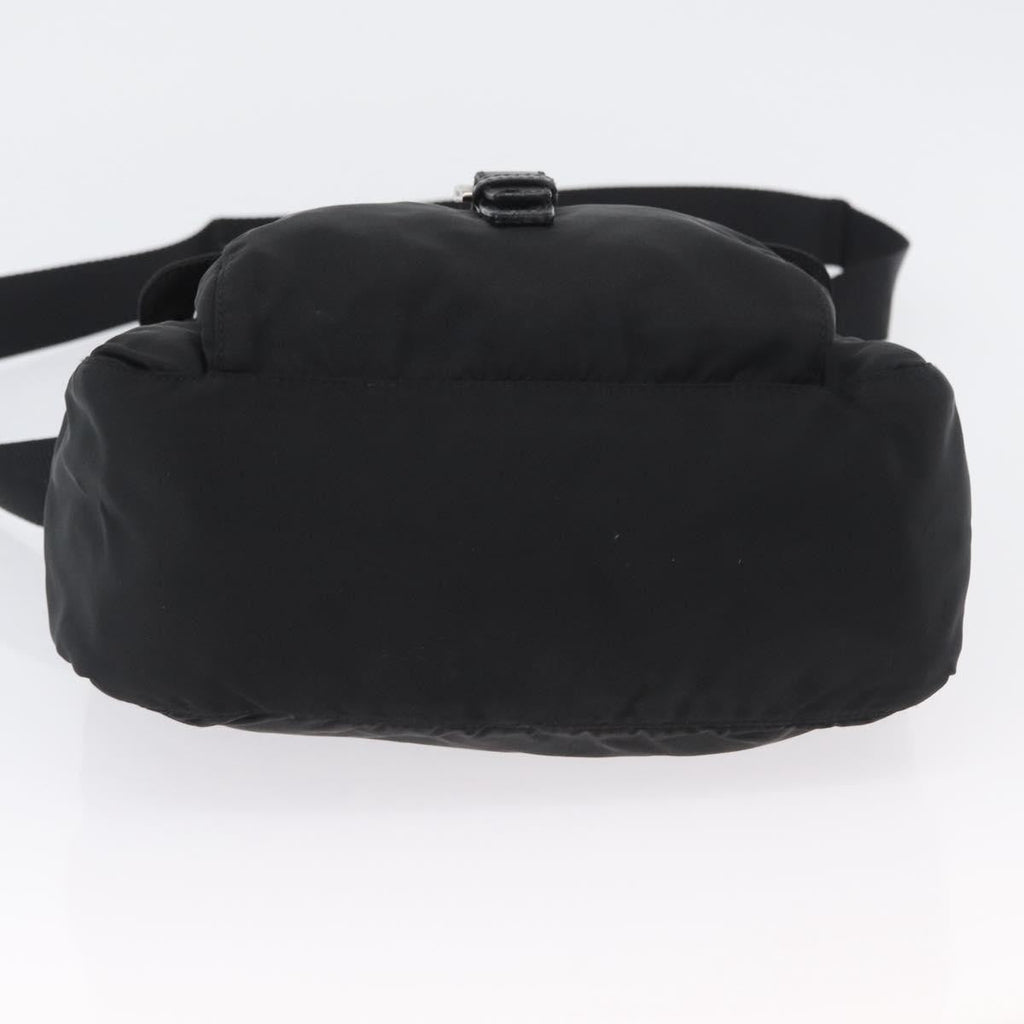 Prada Buckle Messenger Bag Tessuto Black Nylon Shoulder Bag Bag (Pre-Owned)