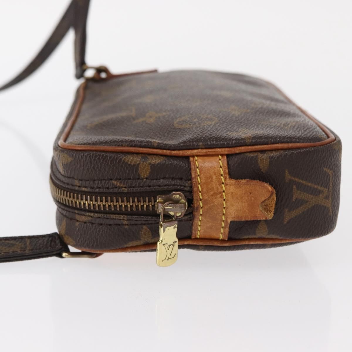 Louis Vuitton Pochette Marly Bandouliere Bag Monogram Canvas Brown Canvas Shoulder Bag Bag (Pre-Owned)