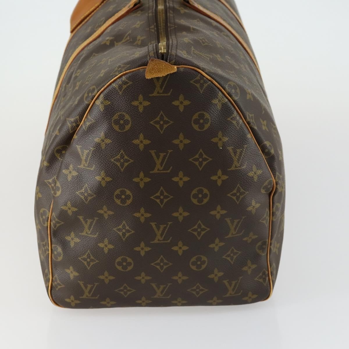 Louis Vuitton Keepall Bag Monogram Canvas Brown Canvas Travel Bag Bag (Pre-Owned)