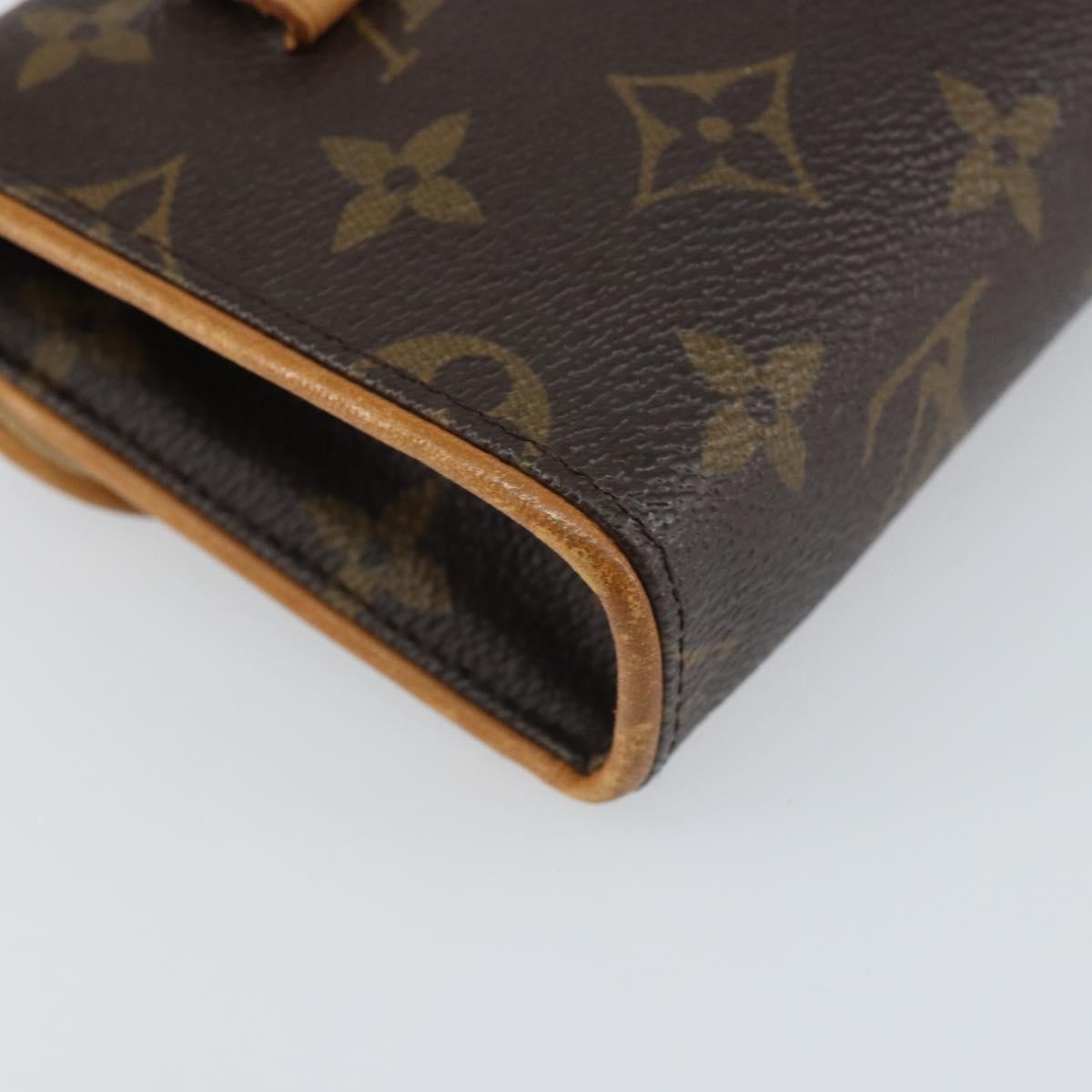 Louis Vuitton Florentine Waist Bag Monogram Canvas Brown Canvas Clutche & Pouche Bag (Pre-Owned)