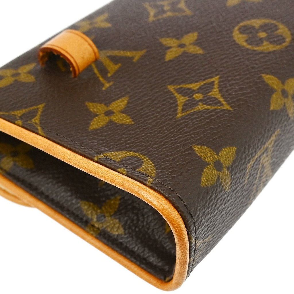 Louis Vuitton Florentine Pochette Monogram Canvas Brown Canvas Clutche & Pouche Bag (Pre-Owned)