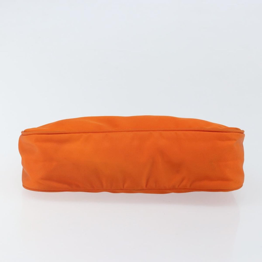 Prada Pochette Shoulder Bag Tessuto Orange Nylon Clutche & Pouche Bag (Pre-Owned)