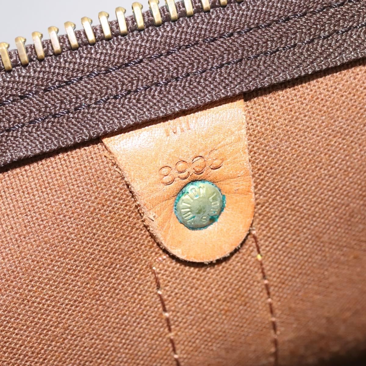 Louis Vuitton Keepall Bag Monogram Canvas Brown Canvas Travel Bag Bag (Pre-Owned)
