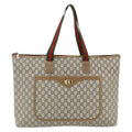Gucci Gg Supreme Tote Bag Canvas Beige Canvas Tote Bag Bag (Pre-Owned)