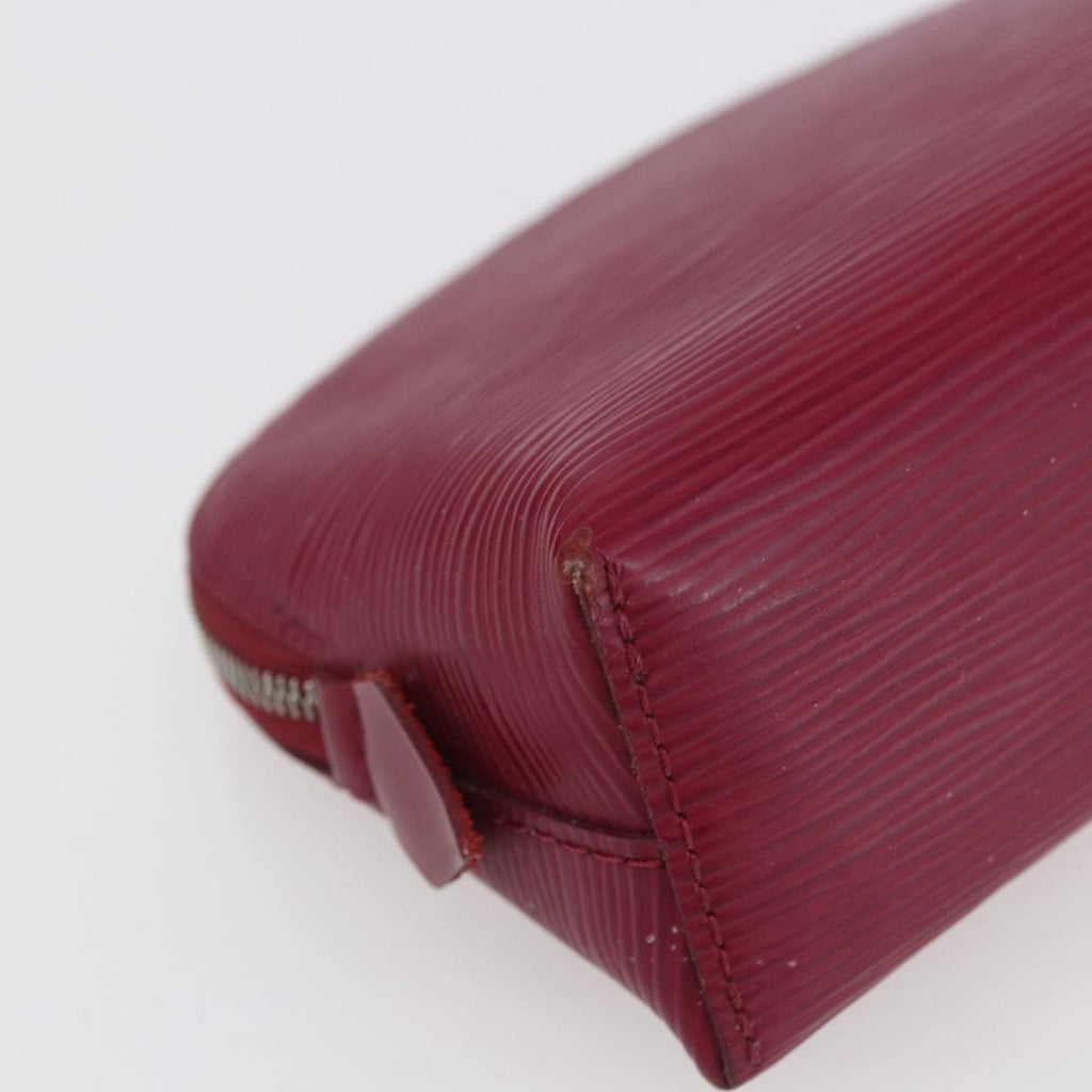 Louis Vuitton Cosmetic Pouch Epi Leather Burgundy Leather Clutche & Pouche Bag (Pre-Owned)