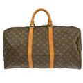 Louis Vuitton Keepall Bag Monogram Canvas Brown Canvas Travel Bag Bag (Pre-Owned)