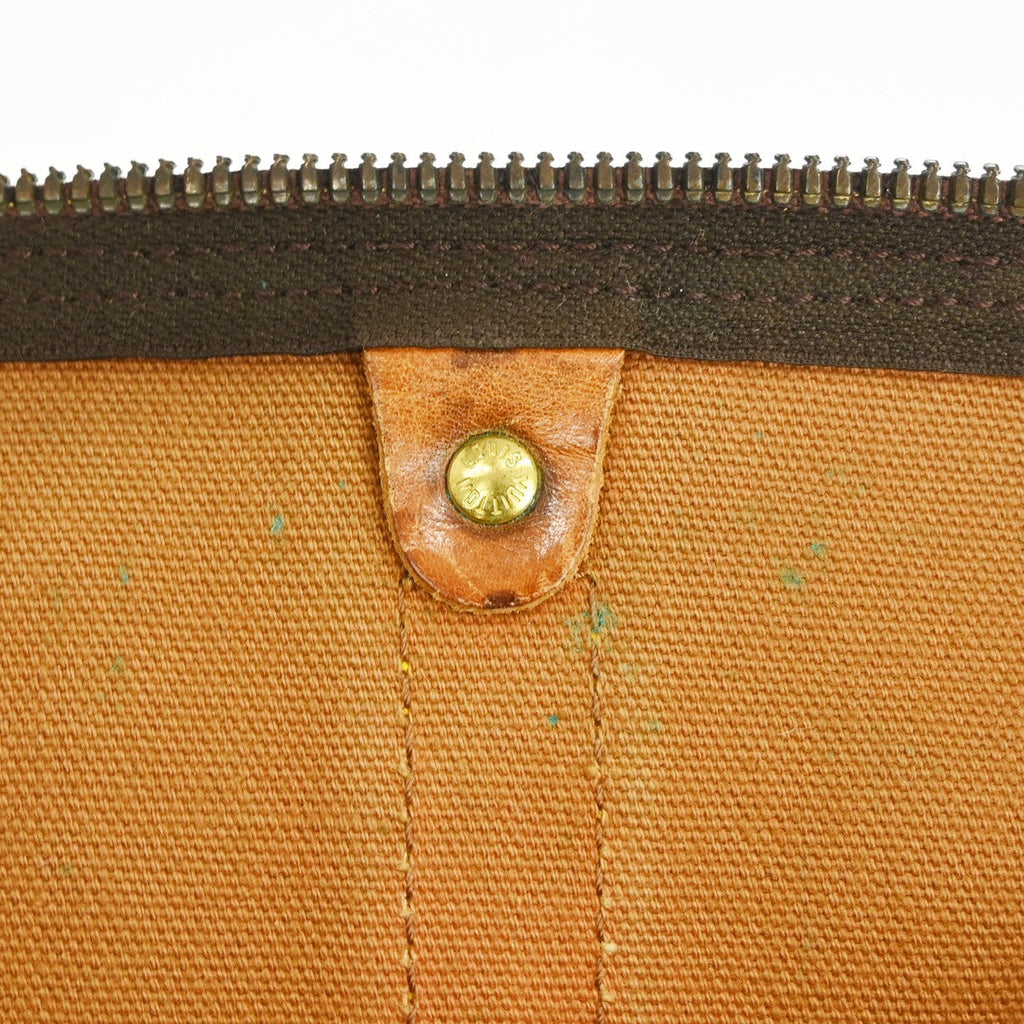 Louis Vuitton Keepall Bag Monogram Canvas Brown Canvas Travel Bag Bag (Pre-Owned)