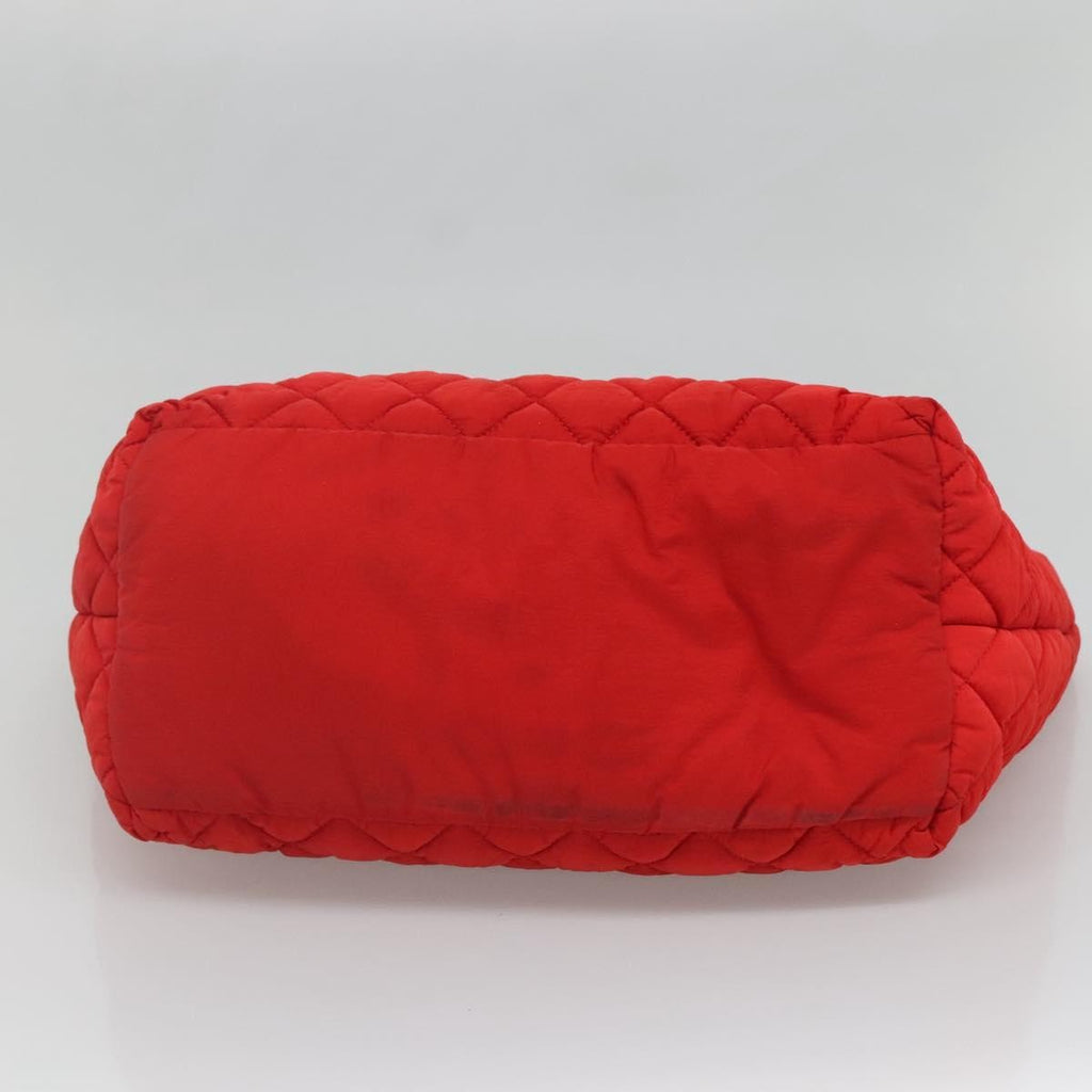 Chanel Coco Cocoon Reversible Tote Quilted Nylon Red Nylon Tote Bag Bag (Pre-Owned)