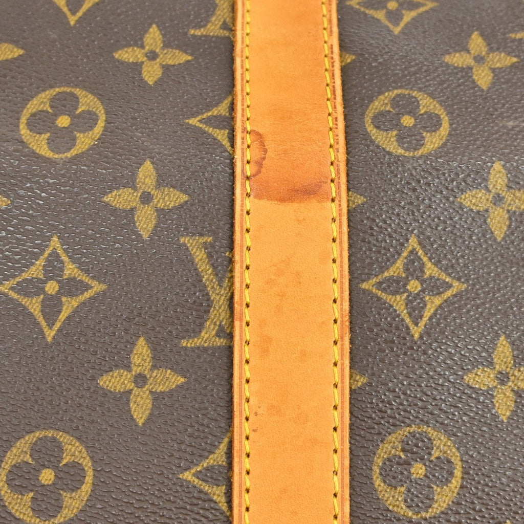 Louis Vuitton Keepall Bag Monogram Canvas Brown Canvas Travel Bag Bag (Pre-Owned)