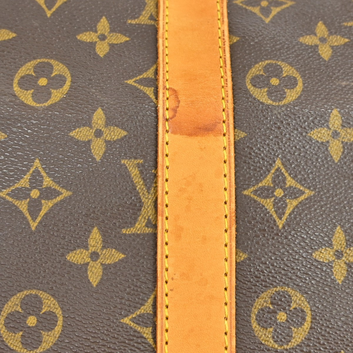 Louis Vuitton Keepall Bag Monogram Canvas Brown Canvas Travel Bag Bag (Pre-Owned)