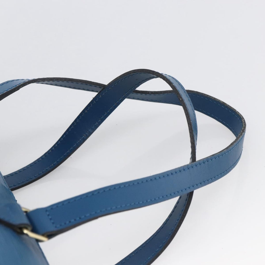 Louis Vuitton Soufflot Handbag Epi Leather Blue Leather Handbag (Pre-Owned)