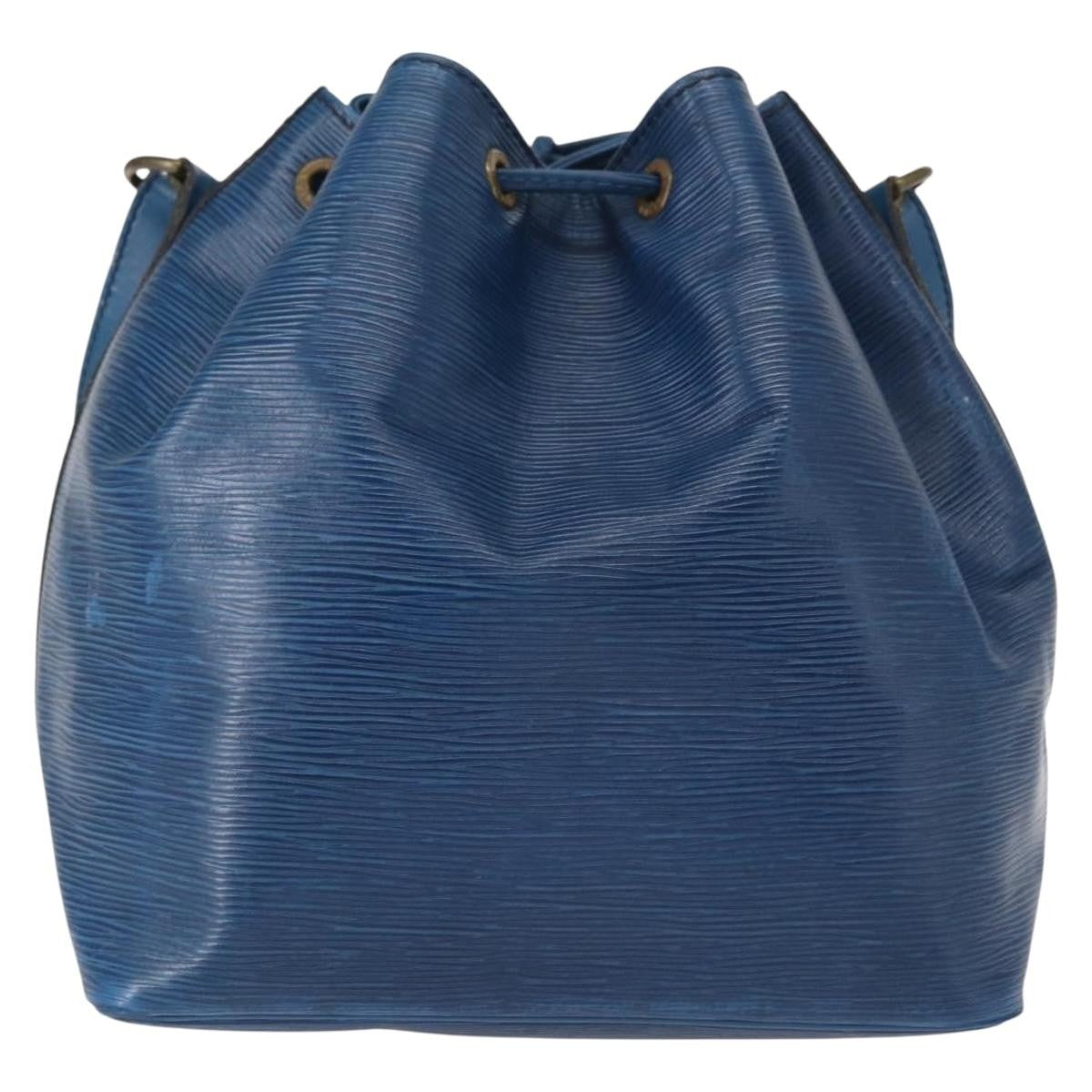 Louis Vuitton Noe Handbag Epi Leather Blue Leather Shoulder Bag Bag (Pre-Owned)