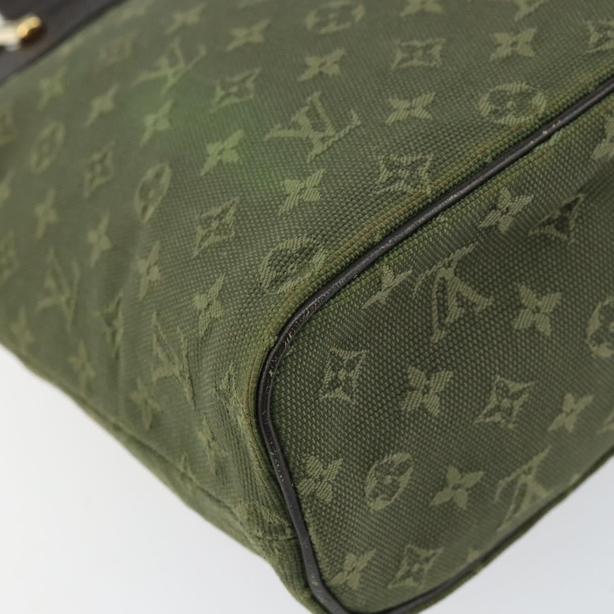 Louis Vuitton Lucille Handbag Mini Lin Khaki Canvas Handbag (Pre-Owned)