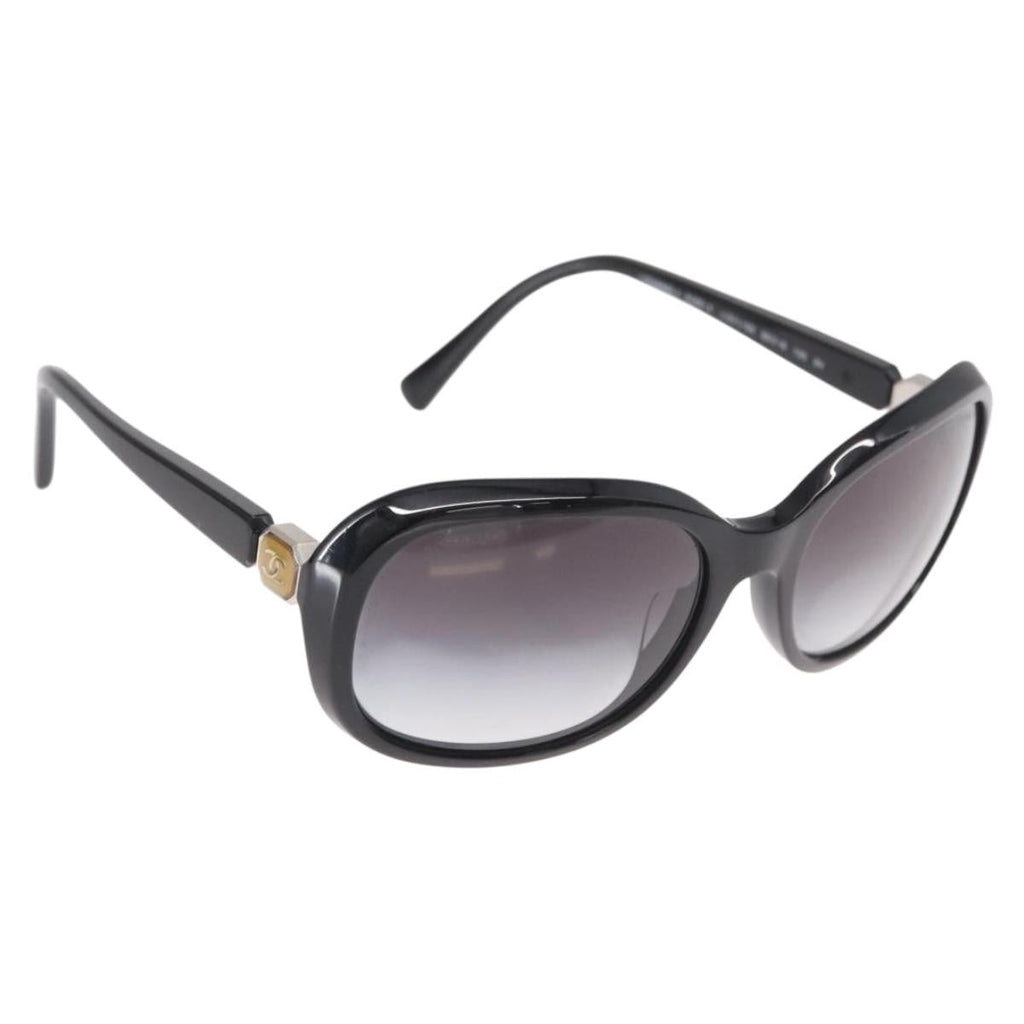 Chanel Logo Cc Sunglasses Plastic Black Plastic Sunglasse Accessory (Pre-Owned)