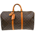 Louis Vuitton Keepall Bag Monogram Canvas Brown Canvas Travel Bag Bag (Pre-Owned)