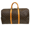Louis Vuitton Keepall Bag Monogram Canvas Brown Canvas Travel Bag Bag (Pre-Owned)