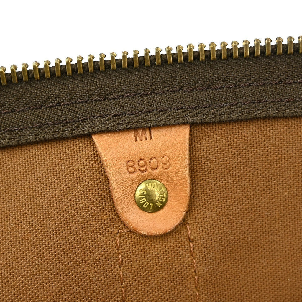 Louis Vuitton Keepall Bag Monogram Canvas Brown Canvas Travel Bag Bag (Pre-Owned)