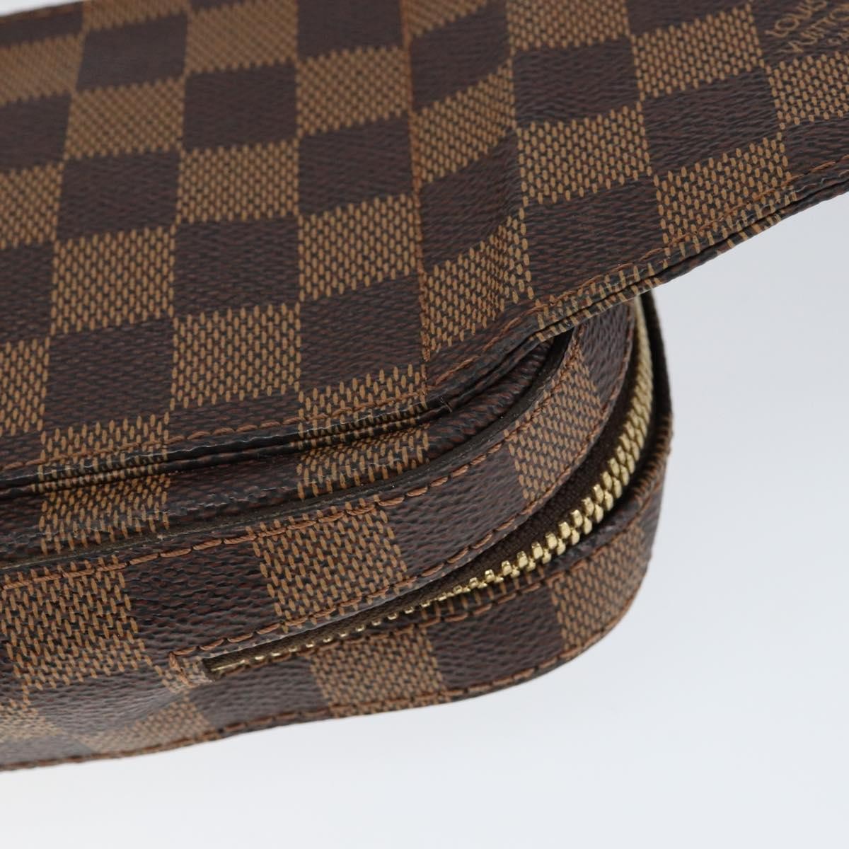 Louis Vuitton Geronimos Waist Bag Damier Brown Canvas Clutche & Pouche Bag (Pre-Owned)