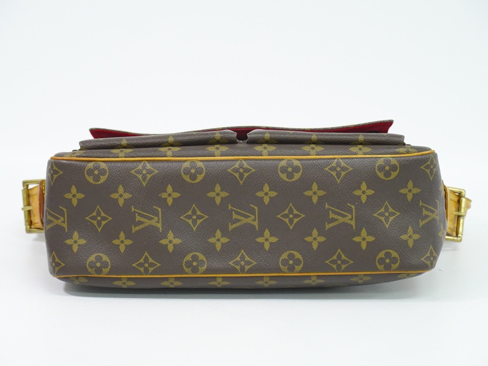 Louis Vuitton Viva Cite Handbag Monogram Canvas Brown Canvas Shoulder Bag Bag (Pre-Owned)