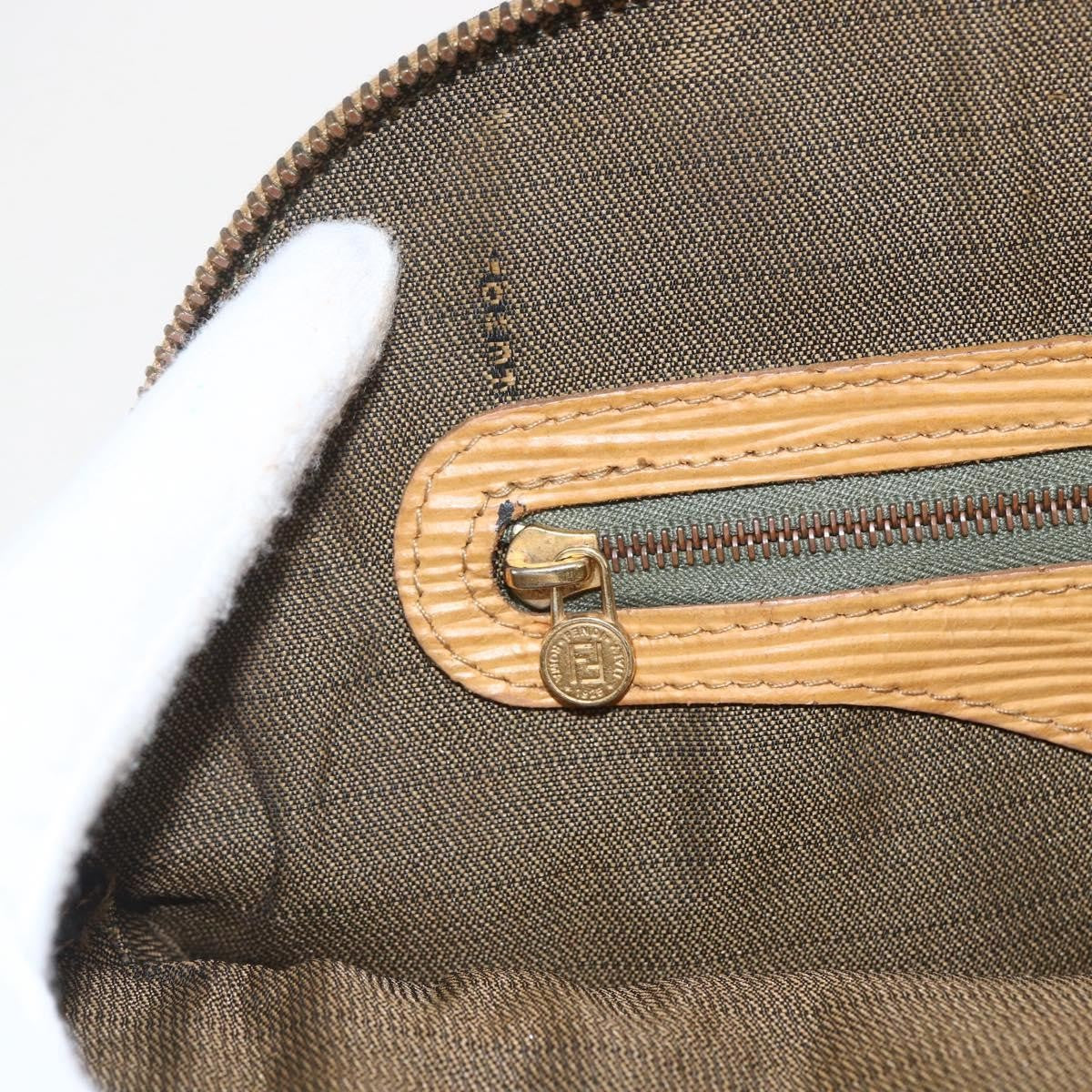 Fendi Vintage Zucca Handbag Zucca Brown Canvas Handbag (Pre-Owned)