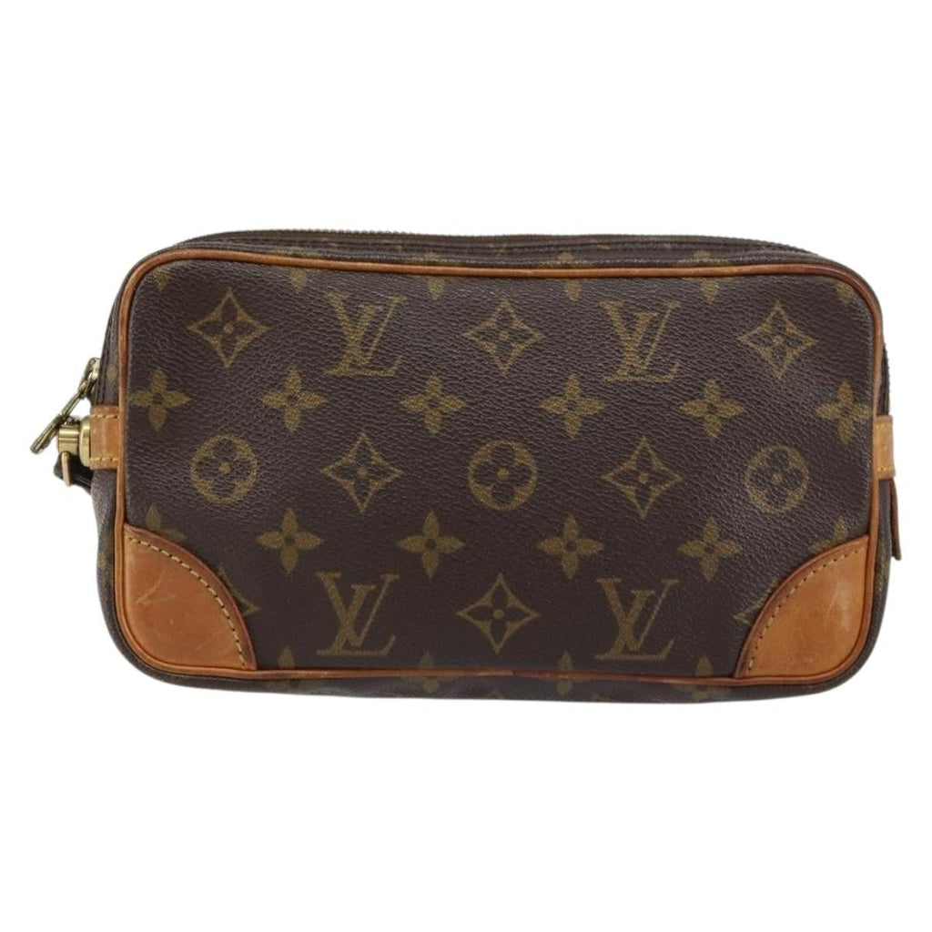 Louis Vuitton Marly Dragonne Clutch Monogram Canvas Brown Canvas Clutche & Pouche Bag (Pre-Owned)