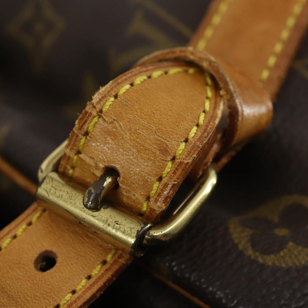 Louis Vuitton Saumur Handbag Monogram Canvas Brown Canvas Shoulder Bag Bag (Pre-Owned)