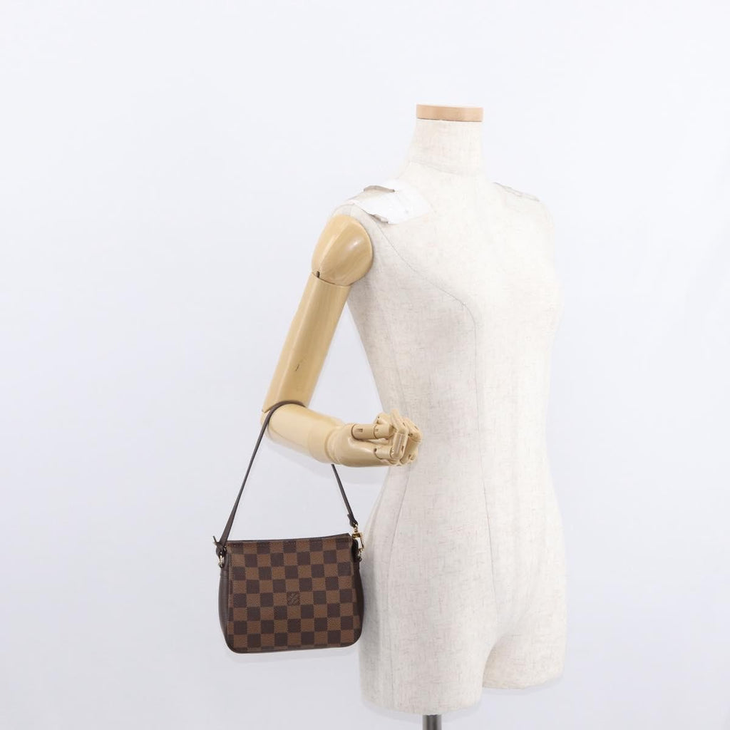 Louis Vuitton Trousse Make Up Bag Damier Canvas Brown Canvas Clutche & Pouche Bag (Pre-Owned)