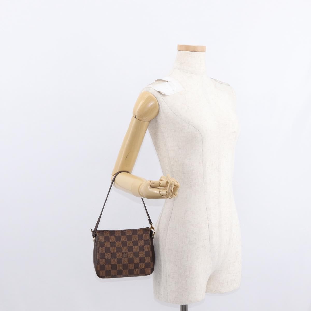 Louis Vuitton Trousse Make Up Bag Damier Canvas Brown Canvas Clutche & Pouche Bag (Pre-Owned)