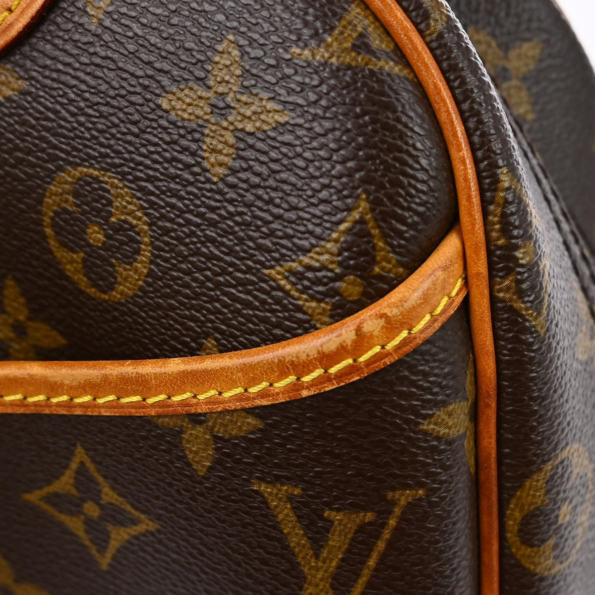 Louis Vuitton Trouville Handbag Monogram Canvas Brown Canvas Handbag (Pre-Owned)