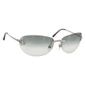 Chanel Camélia Sunglasses Metal Black Metal Sunglasse Accessory (Pre-Owned)