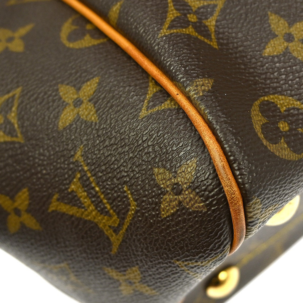 Louis Vuitton Tivoli Handbag Monogram Canvas Brown Canvas Shoulder Bag Bag (Pre-Owned)