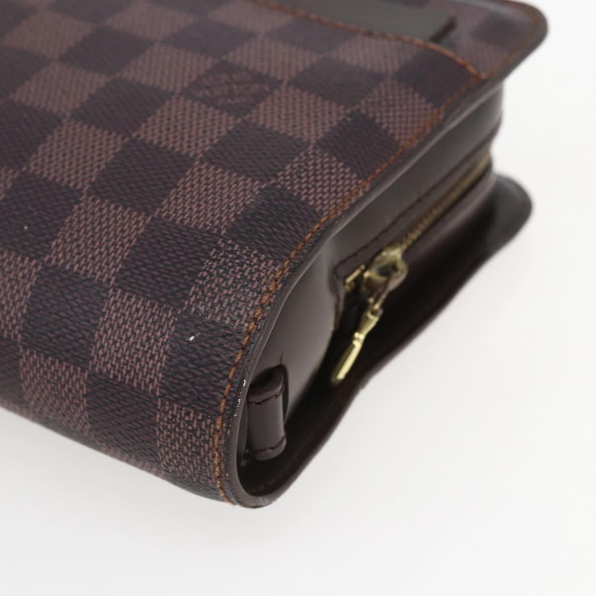 Louis Vuitton Pochette Saint Louis Damier Brown Canvas Clutche & Pouche Bag (Pre-Owned)